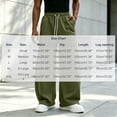 thumbnail image 2 of TKKCS Mens Wide Leg Sweatpants Lounge Casual Open Bottom Baggy Drawstring Elastic Waist Sweat Pants with Pockets Army Green S, 2 of 6