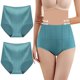 thumbnail image 1 of Gibobby Calzoncillos para mujer alicrados Ropa interior cómoda de seda de hielo grande para mujer Ropa interior sólida de tiro medio sin rieles Ropa interior de algodón(Azul,G), 1 of 5