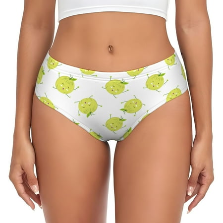 Womens Underwear - Funny Cantaloupe No Show Seamless Underwear for Women  Soft Stretch Womens Panties  Hipster Ladies Panties Bikini Underwear Briefs