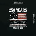 thumbnail image 3 of 5 Pcs 250th Anniversary Sticker for Car​ Window Decal American Flag Design "250 YEARS We the People" Text 1776-2026 Date Range Vehicle Patriotic Display, 3 of 6