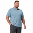 thumbnail image 4 of Men's Big and Tall Polo Shirts Performance Short Sleeve Polo Shirt Sizes XLT-8XLT Light Blue 6XL, 4 of 6