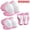 Pink, variant on Lvelia Kids Protective Gear Set Knee Pads for Kids 3-10 Years Toddler Knee and Elbow Pads with Wrist Guards 3 in 1 for Skating Cycling Bike Rollerblading Scooter,Pink