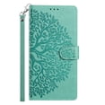 thumbnail image 3 of for Samsung Galaxy A07 Wallet Case with Credit Card Holder & Wrist Strap, Wallet Case with Stand, Magnetic Clasp, Flower Pattern PU Leather Folio Cover for Samsung Galaxy A07, Green, 3 of 11