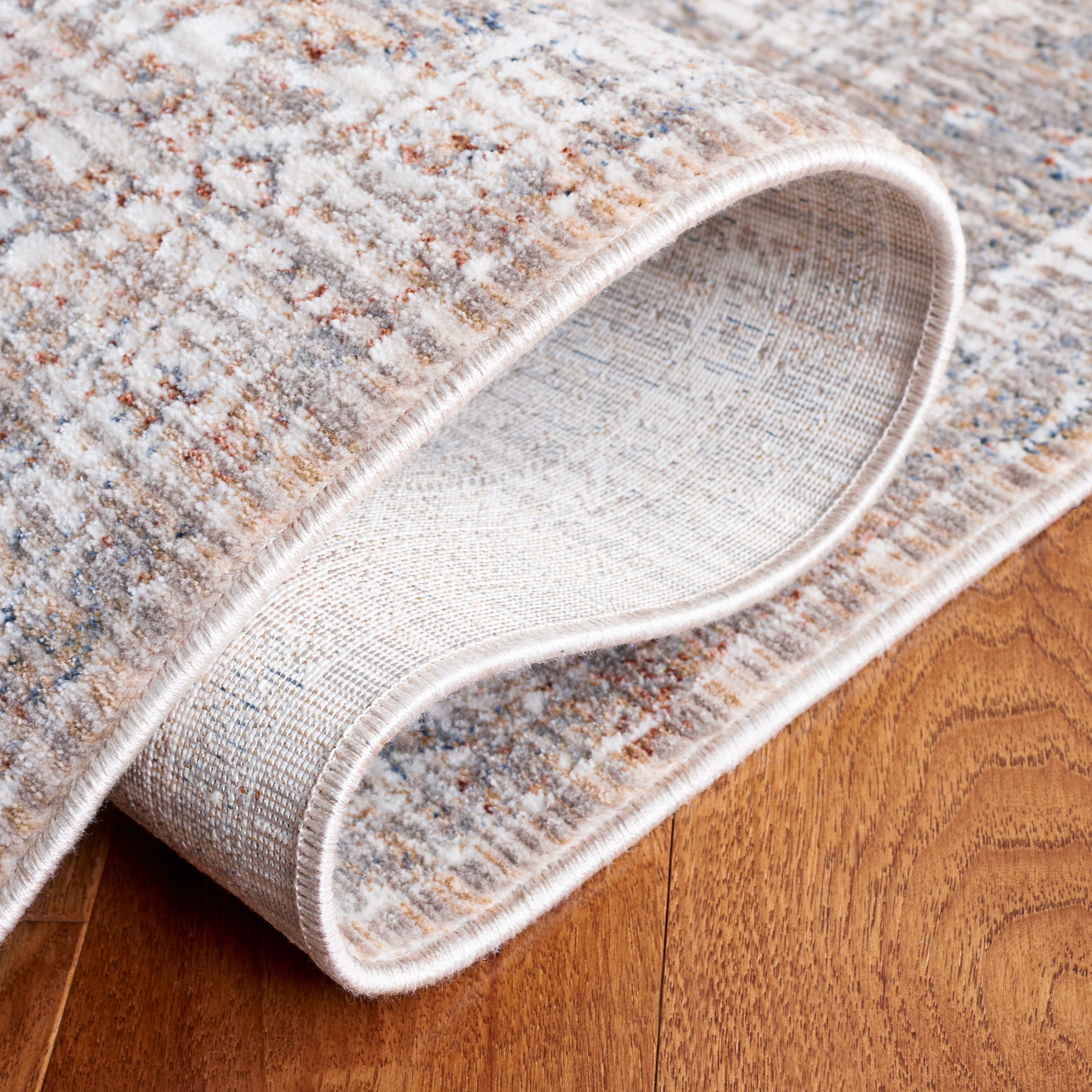 Safavieh Harlow Daithi Geometric Area Rug, Gray/Ivory Blue, 5'3" x 7'6"
