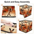 thumbnail image 4 of Kangaroo Large Capacity Foldable Storage Baskets with Handle, 10.8"x10.5"x10.6", Toy Storage Cube Organizer Storage Containers, 4 of 6