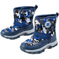 thumbnail image 4 of Zshosam Girl Snow Boots Toddler Winter Snow Boots Waterproof Insulated Boys Girls Hiking Boots Size 4,(Dark Blue Big Kids 4), 4 of 7