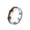 6MM Silver, variant on Men's Simple Trendy 6MM Hawaiian Koa Brown Wood Grain Inlay Tungsten Carbide Stacking Midi Ring Beveled Polished Edge Silver Size 7