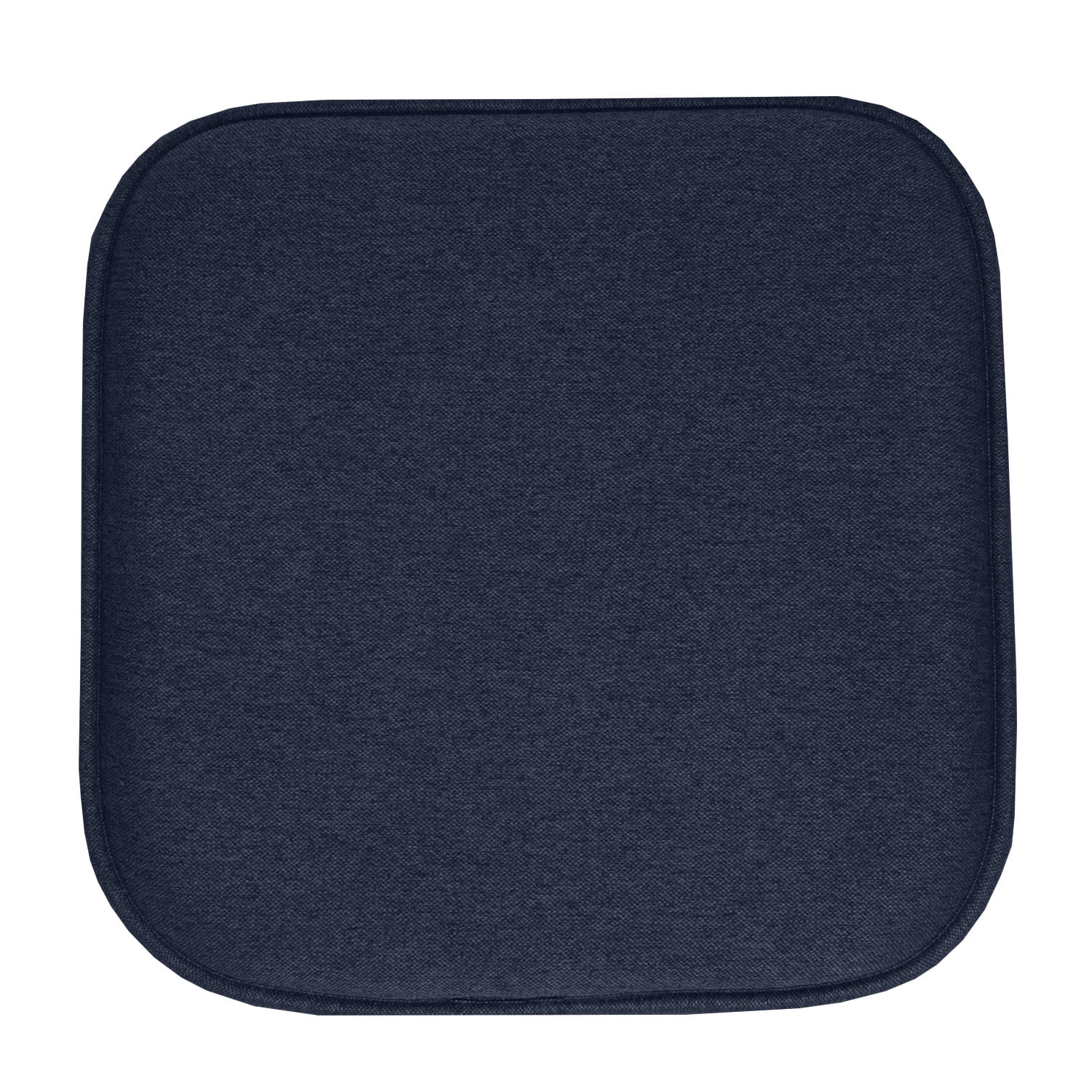 Charlotte Jacquard Cover Memory Foam Chair Pads 6 Pack Navy