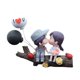 thumbnail image 1 of Adornos para salpicadero de coche, miniaturas, pareja encantadora, bonitos adornos para coche. Tenedor de árbol gris, 1 of 9