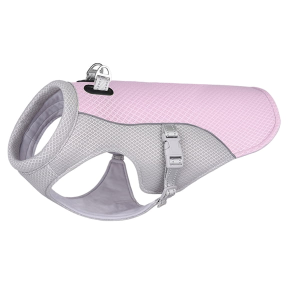 Pet Dog Cooling Vest Harness Dog Clothes Harness Adjustable Dog Reflective Quick-Dry Mesh Vest for UV-Protections