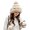 1 Pompom-light Khaki,6 7/8-7 3/8, variant on Winter Beanie Hats for Women Warm Knit Skull Cap Bomber Hat with Fur Pompom Russian Ushanka Trapper Hat Ear Cover