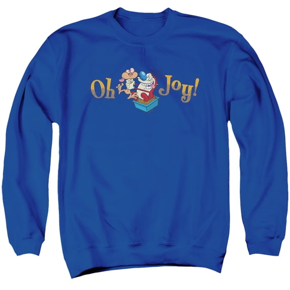 Ren And Stimpy Oh Joy Unisex Adult Crewneck Sweatshirt