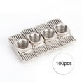 thumbnail image 2 of 100Pcs T Slot Nut T Slot Fastener Sliding T Nut  Plated Carbon Steel for Aluminium Profiles with Compact Design Easy to Install, 2 of 7