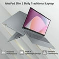 thumbnail image 3 of Lenovo IdeaPad Slim 3 15ALC6 Traditional Laptop Computer, 15.6" FHD IPS Display, AMD Ryzen 5 5625U, 16GB RAM, 512GB SSD, Windows 11 Home, Grey, 3 of 6