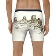 thumbnail image 2 of Men's Boxer Briefs, Wild West Desert With Cowboy Soft and Breathable Mens Underwear Boxer Briefs With Widen Waist, 2 of 5