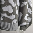thumbnail image 4 of Arlun Women's Color Block Leopard Print Button down Long Sleeve Cardigan Sweaters Loose Fit Lightweight Soft Cozy Outwear 2025 Fall Winter Clothes for Women Grey S, 4 of 8