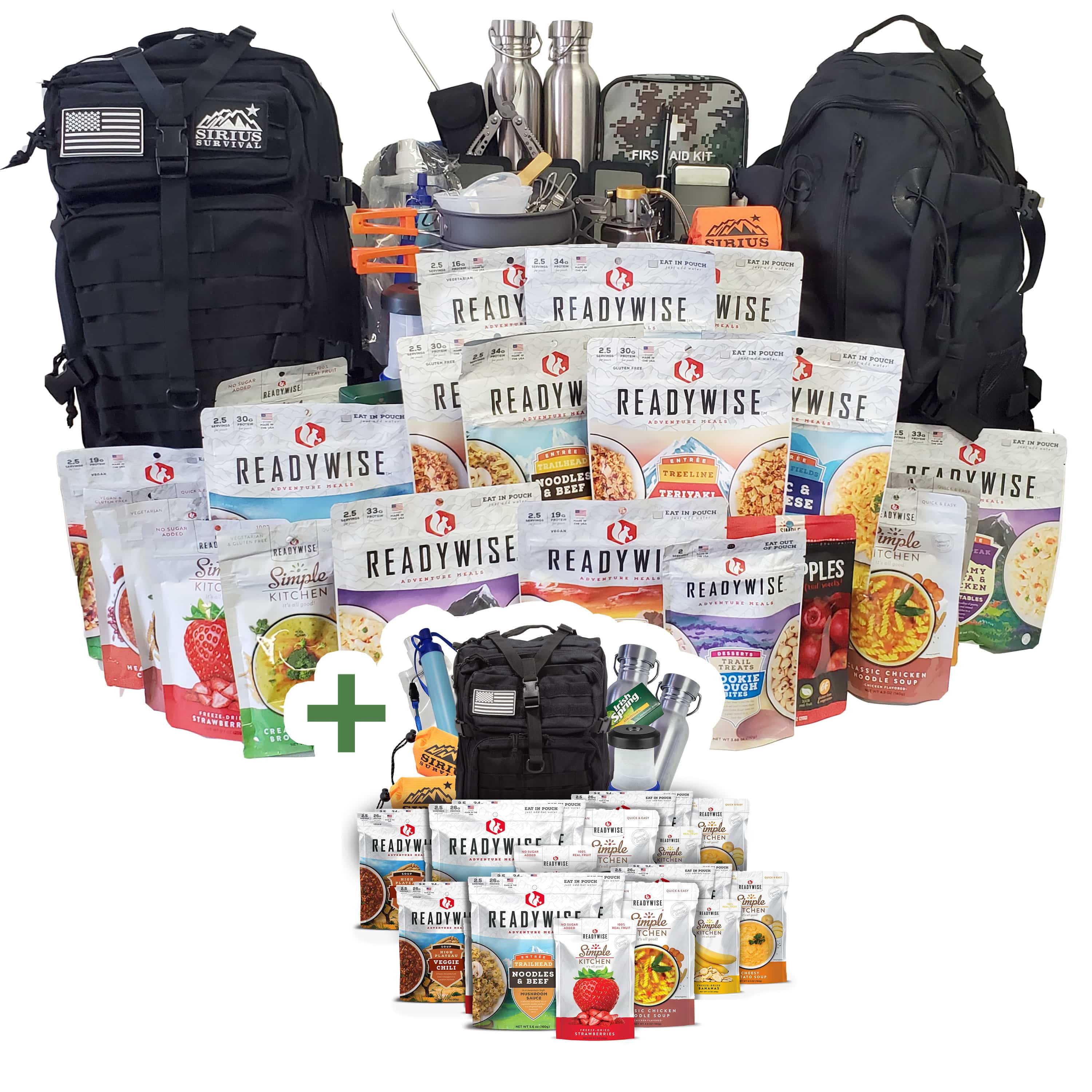 Family Comfort 72 Emergency Survival Kit/Backpack 72 Hour for 4