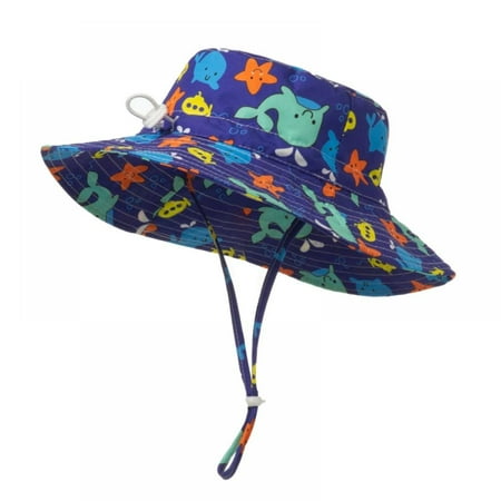 

Baby Sun Hat UPF 50+ Protection Toddler Summer Bucket Hats Boys Girls Beach Swim Pool Play Sunhat Wide Brim Adjustble Kid Cap 0-5Y