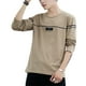 thumbnail image 1 of Camiseta de manga larga con cuello redondo para hombre, camiseta informal deportiva, camisetas tipo jersey LingWen 8390612378294, 1 of 1