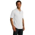 thumbnail image 4 of Port & Company Men's 55 Ounce Jersey Knit Polo White Size X-Small, 4 of 6