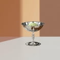 thumbnail image 1 of Cuenco de acero inoxidable para helado, taza de postre, multiusos, elegante, para parfait, helado, trifle, cuenco de postre con pie para condimentos, 1 of 8