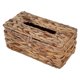 thumbnail image 1 of Caja de pañuelos de ratán marrón y caja de pañuelos nórdicos caja de almacenamiento de servilletas baño sala de estar oficina comedor artesanía rectangular grande, 1 of 5