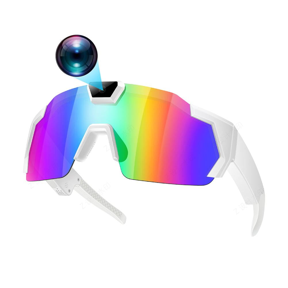 1080P HD Video Camera Glasses Outdoor Sports Action Portable Wearable Glasses Suitable for Driving, Cycling, , Outdoor Activity Recording Glasses, Action Sports for Cycling Hiking(with 32GB TF card)