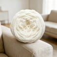thumbnail image 4 of Horplkj Acrylic Yarn, Crochet Yarn Super Chunky 7-8mm for Hand Knitting, Soft Washable Pill-Resistant Jumbo Yarn for Blanket Scarf (White), 4 of 5