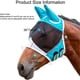 thumbnail image 4 of Máscara de caballo,Máscaras para caballos con orejas para caballo azul real tamaño completo,anteojeras de caballo y capó de oreja de caballob azul marino L, 4 of 5
