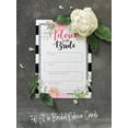 thumbnail image 5 of Inkdotpot FloralAdvice And Wishes Set Of 50 Bridal Shower Advice Game ActivityCards, 5 of 7