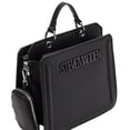 thumbnail image 2 of Bolsa tote Steve Madden color negro Piel 100%, con asa desmontable y monedero pequeño incluido, 2 compartimentos internos, 2 of 5