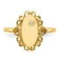 thumbnail image 4 of Solid 14k Yellow Gold Diamond ladies Ring Band Size 5.5, 4 of 6