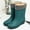 Green, variant on KANG Women Rain Shoes Shoes Comfortable Light Ankle Rain Boots Frosted Rain Boots Collar Gardening Boots Ultra Lightweight Portable Garden Shoes Outdoor Rain Boots