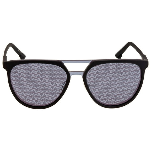 Police Wave 2 Grey Mirror Browline Men's Sunglasses SPL586 6AAL 99