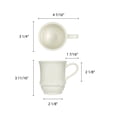 thumbnail image 4 of Excellante San marino melamine dinnerware collection 3.25 inch - round based 8 oz cup, comes in dozen, 4 of 4