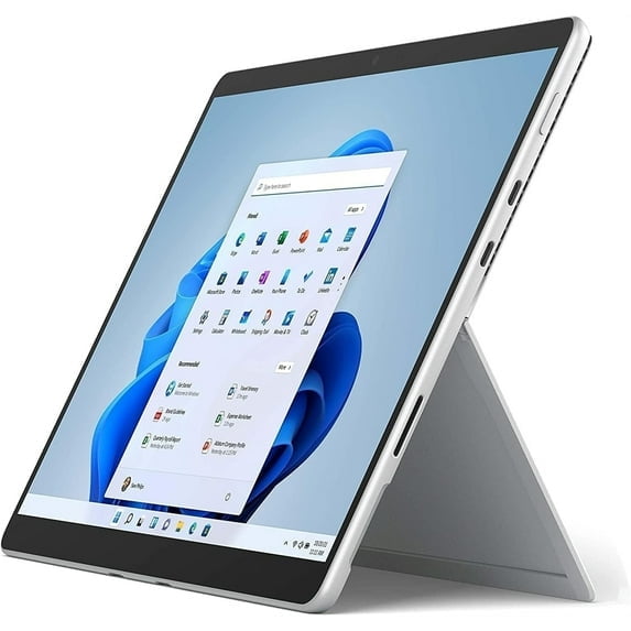 Restored Microsoft Surface Pro 8 13" Tablet 256GB WiFi + 5G Fully Unlocked 2.60GHz, Silver (Refurbished)