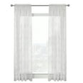 thumbnail image 2 of Habitat Mona Lisa Rod Pocket Curtain Panel Window Dressing 56 x 54 in White, 2 of 5
