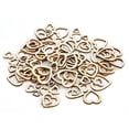 thumbnail image 2 of Corazones de Madera Abalorios de Corazón Pequeño con Agujero para el Hogar Pequeñas Formas Dispersas Metal Plano y en Forma de Estrellas para Manualidades Flores de Madera ANGGREK Otros, 2 of 8