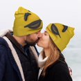 thumbnail image 5 of Gaeub Smiling With Sunglasses Print Unisex Knitted Hat,Warm Winter Beanie,Unisex Fashion Knit Cuffed Cap,Ski Hat for Men and Women, 5 of 6
