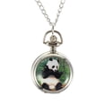 thumbnail image 1 of 1pc Panda Pocket Watch Necklace Chain Watch Children Festival Gift Souvenir, 1 of 8