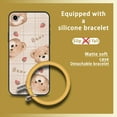 thumbnail image 2 of LYM-Phone Case For iphone 7/8/iphone SE 2020/SE2, Back Cover Solid Color Cute Cartoon heat dissipation Anti-knock Bracelet Soft Case Protective Funny Youth Creative Dirt-resistant Ring, 2 of 9