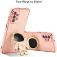 thumbnail image 2 of for Samsung Galaxy A23 4G/5G Case Cute 6D Astronaut Case with Stand Function Luxury Plating Case Cover Slim Fit Soft TPU Shockproof Bumper Protective Electroplated Case for Girls Boys,Pink, 2 of 10