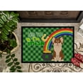 thumbnail image 3 of Longhaired Chocolate and White Chihuahua St. Patrick's Day Indoor or Outdoor Mat 24x36 36 in x 24 in, 3 of 5
