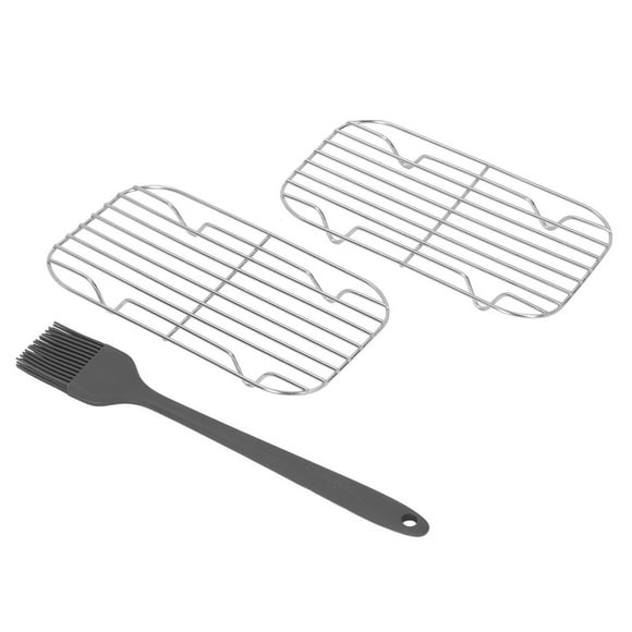 Cooking Grid Grates, 2pcs Compact BBQ Grill Grates Replacement for Outdoor Camping for RV Use