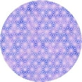 thumbnail image 1 of Ahgly Company Machine Washable Indoor Round Transitional Purple Area Rugs, 7' Round, 1 of 7