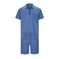 thumbnail image 3 of Men Summer Outfits Slim Fit Suit Pants for Boys Light Tux Men's Dress Suits Suits Men Big And Tall Suites for Mens 38s Suit Leisure Mens Old Fashioned All My Guy Male Casual Striped Light Blue S, 3 of 8