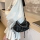 thumbnail image 2 of Likrtyny Bolso Hombro para Mujer Bolso Bandolera Acolchado Cuero PU Bolso Con Pajarita (Negro), 2 of 9