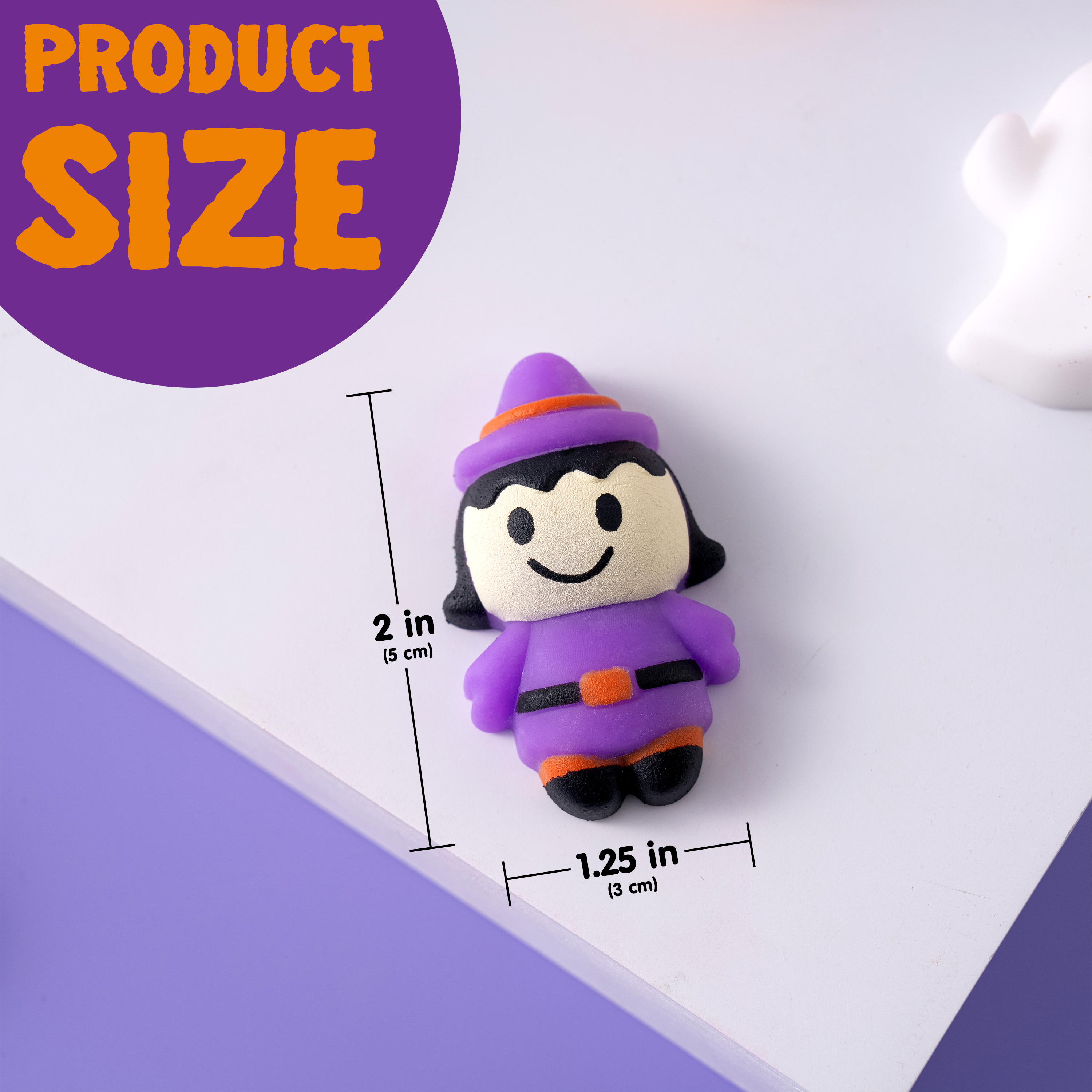 Joyfy 100-Piece Halloween Mochi Squishy Toys photo 2