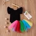 thumbnail image 3 of Newborn Infant My First Easter Baby Girl Outfit Bunny Romper Tutu Skirt Set, 3 of 6