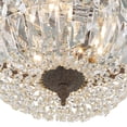 thumbnail image 5 of Crystorama 3 Light Hand Cut Crystal English Bronze Ceiling Mount, 5 of 10